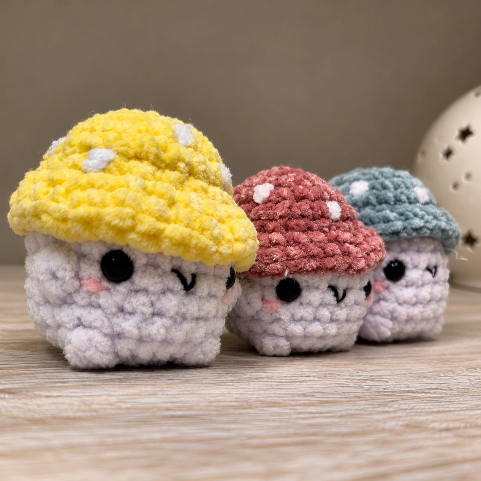Photo of Spotted mushroom plushies